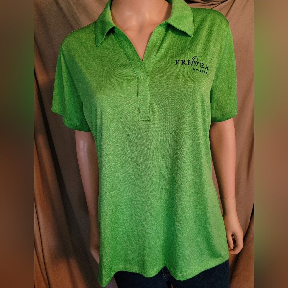 XLarge Womens Short sleeve Pullover By sport tek( green)